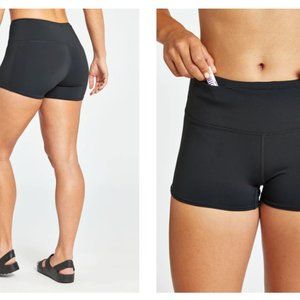 Oiselle O-Mazing Power Shorts Mini Black Sz 4